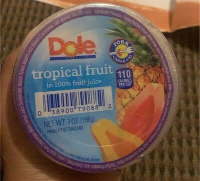 Dole Fruit Bowl Tropical Fruit (7 oz)