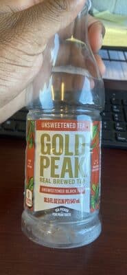 Gold Peak Unsweetened Black Tea (18.5 oz Bottle)