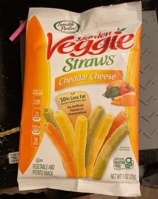 Veggie Straws Cheddar Cheese (1 oz)